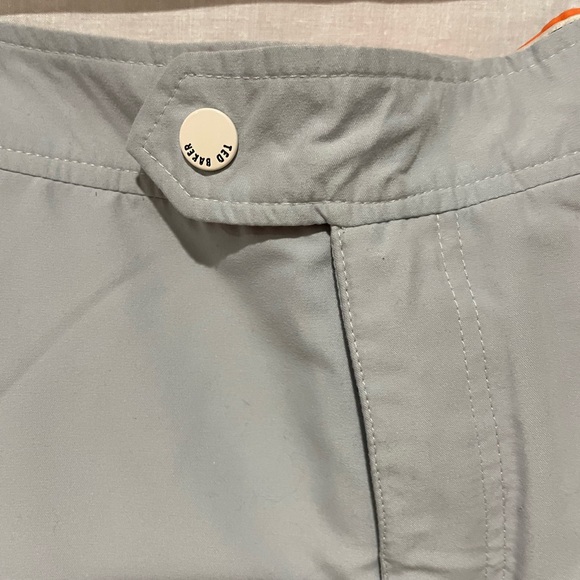 Ted Bakers “The World’s your Oyster” lined swim shorts. Size 5 (36). Grey - Picture 2 of 8